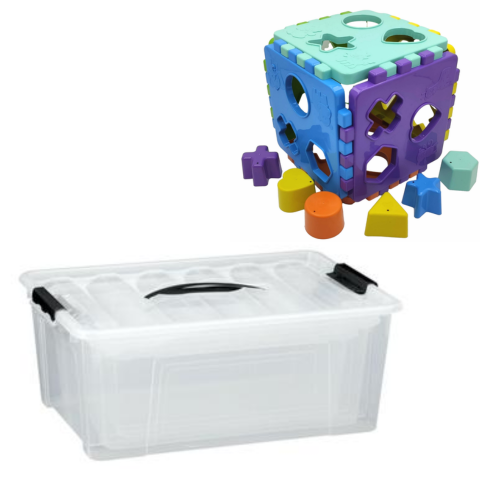 CONTAINER PLÁSTICO N°7 20LTS (6PÇS)-PLASNEW