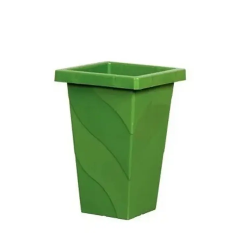 VASO QUADRADO COLUNA P VERDE 13LTS (6PÇS)-PLASNEW