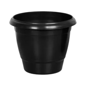 VASO REDONDO GRANDE PRETO 21,5LTS (12PÇS)-PLASNEW
