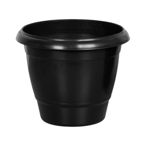 VASO REDONDO GRANDE PRETO 21,5LTS (12PÇS)-PLASNEW