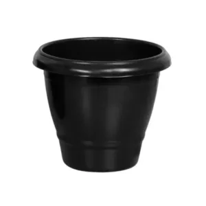 VASO REDONDO MÉDIO PRETO 14,5LTS (12PÇS)-PLASNEW