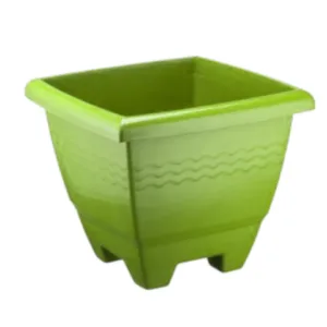 VASO QUADRADO GRANDE VERDE 14,5LTS (12PÇS)-PLASNEW