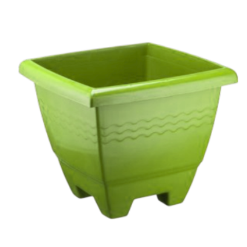 VASO QUADRADO GRANDE VERDE 14,5LTS (12PÇS)-PLASNEW
