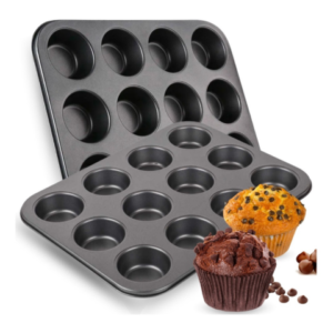 FORMA DE CUPCAKE METAL 12 CAVIDADES (6PÇS)-FWB