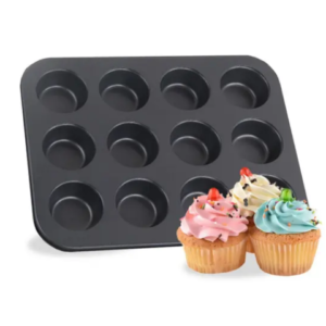 FORMA DE CUPCAKE METAL 12 CAVIDADES (6PÇS)-FWB