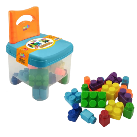 CADEIRA SUPER 18PÇS BLOCK (3PÇS)-SIMOPLAST