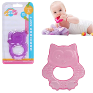 MORDEDOR SOFT ROSA SILICONE (12PÇS)-NEW BABY