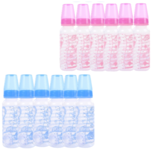 MAMADEIRA PLUS DECORADA 240ML C/BICO PVC (24PÇS)-NEW BABY
