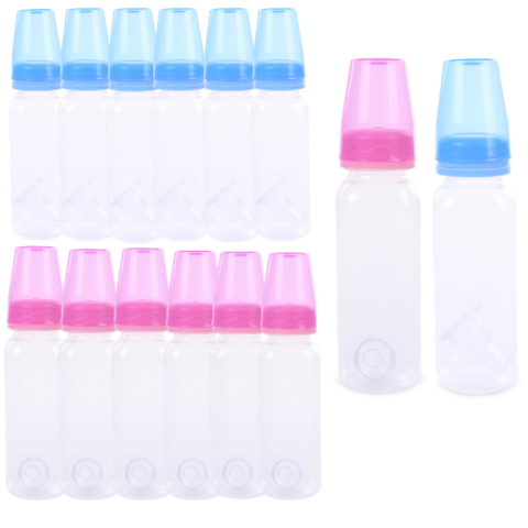MAMADEIRA PP SUPER HIGIÊNICA LISA 240ML (24PÇS)-NEW BABY