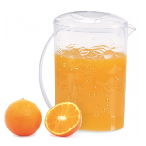 JARRA FRUTILAR OVAL TRANSPARENTE 1,4LTS (12PÇS)-MEGAPLAST