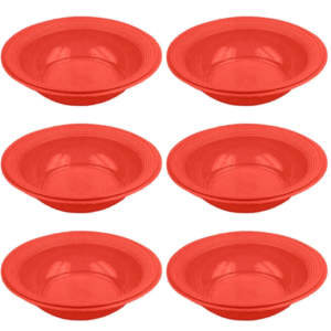 PRATO FUNDO 12CM VERMELHO 100X10-TRIK TRIK