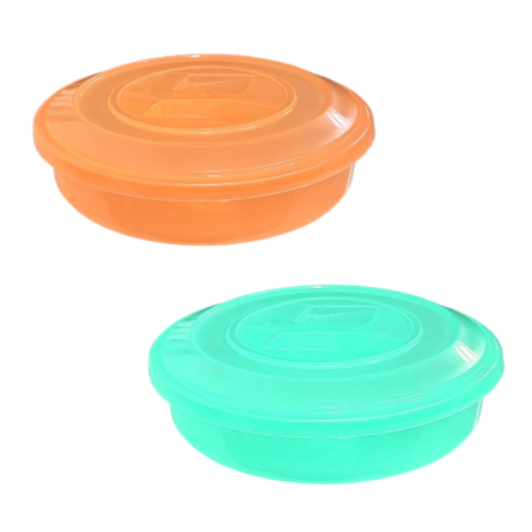 TORTEIRA/SALADEIRA BAIXA TRANSPARENTE (12PÇS)-MEGAPLAST