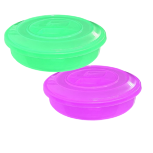 TORTEIRA/SALADEIRA BAIXA TRANSPARENTE (12PÇS)-MEGAPLAST