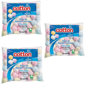 ALGODÃO BOLA COLORIDA(40GRX60)-COTTON LINE