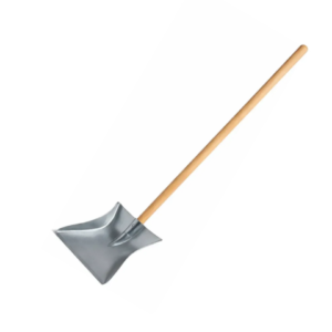 PÁ DE LIXO CABO LONGO METAL 60CM (DÚZIA)-CABEKLA