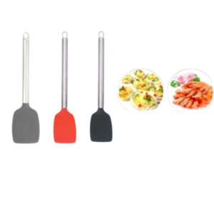 ESPÁTULA SILICONE C/CB INOX 345CM (12PÇS)-TOP ÚTIL