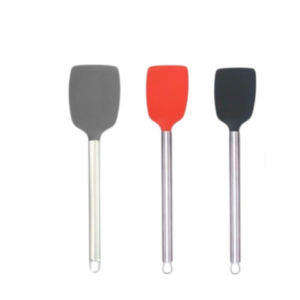 ESPÁTULA SILICONE C/CB INOX 345CM (12PÇS)-TOP ÚTIL