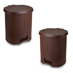 LIXEIRA 6LTS RATTAN MARROM (6PÇS)-NITRON