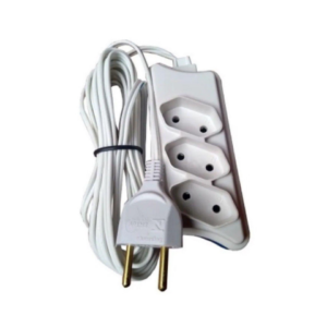 EXTENSÃO 1,5MTS MULTIUSO CB PL 2P BRANCA (12PÇS)-COMPOLUX