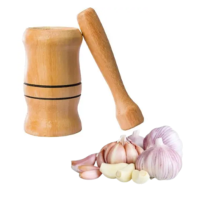 PILÃO COM SOCADOR PARA ALHO 12CM (12PÇS)-MVN