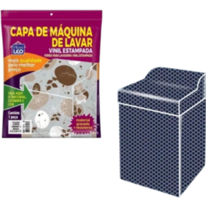 CAPA DE MÁQUINA DE LAVAR VINIL ESTAMPADA G (6PÇS)-PLASTLEO