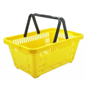 CESTA P/MERCADO AMARELA C/ALÇA 21,4LTS (6PÇS)-PLASNEW