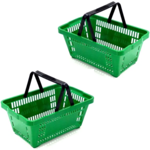 CESTA P/MERCADO VERDE C/ALÇA 21,4LTS (6PÇS)-PLASNEW
