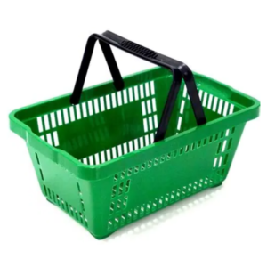 CESTA P/MERCADO VERDE C/ALÇA 21,4LTS (6PÇS)-PLASNEW