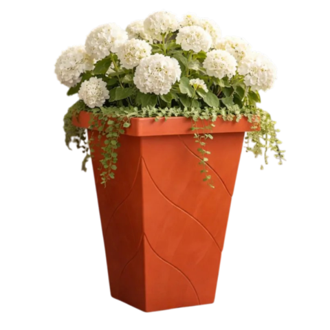 VASO QUADRADO COLUNA G CERÂMICO 28,8LTS (6PÇS)-PLASNEW