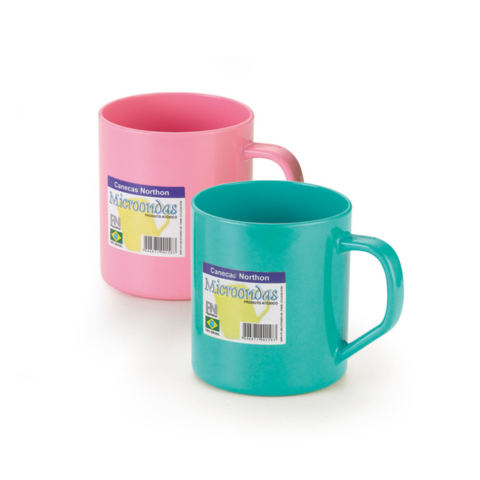 CANECA MICROONDAS 450ML (24PÇS)-PLASNORTHON