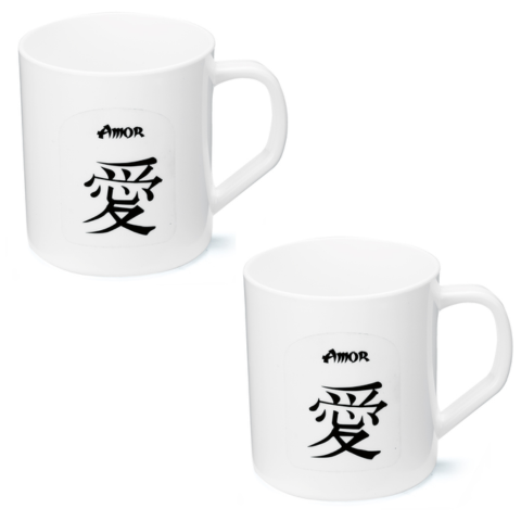 CANECA SÍMBOLO JAPONÊS 450ML (24PÇS)-PLASNORTHON