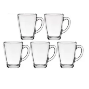 JG.XÍCARAS DE VIDRO P/CAFÉ 90ML PRINCE C/5PÇS (6JGS)-INGA
