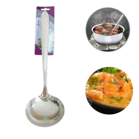 CONCHA DE INOX SILVER 29CM (12PÇS)-INGA