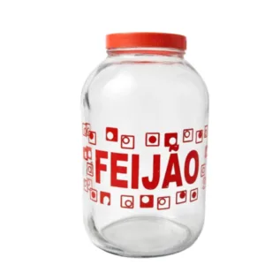 POTE DE VIDRO P/MANTIMENTO FEIJÃO 3LTS (8PÇS)-LMX PET