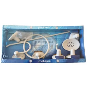 KIT ACESSÓRIOS BANHEIRO SOFT BRANCO (6KITS)-METASUL