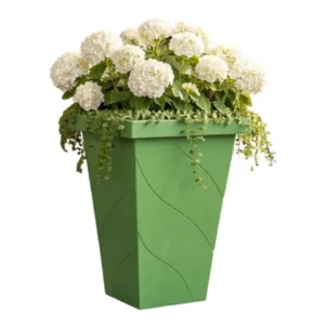 VASO QUADRADO COLUNA G VERDE 28,8LTS (6PÇS)-PLASNEW