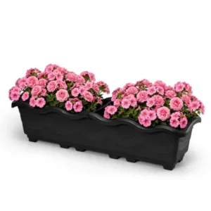 JARDINEIRA EXTRA G PRETA 17LTS (6PÇS)-INJEPLASTEC
