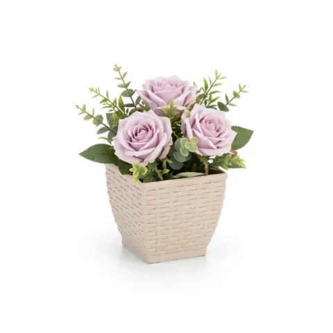 VASO CACHEPO RATTAN M3 QUAD.PALHA (12PÇS)-INJEPLASTEC