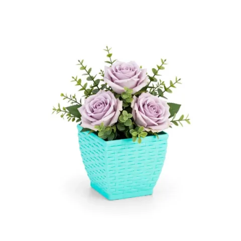 VASO CACHEPO RATTAN M3 QUAD.COLOR (12PÇS)-INJEPLASTEC