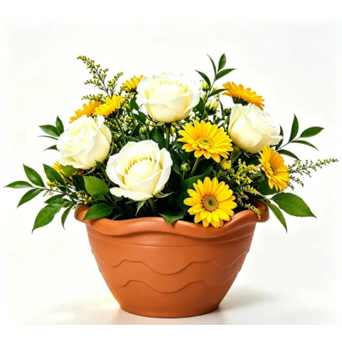 VASO DE PAREDE TELHA 2,6LTS (12PÇS)-INJEPLASTEC
