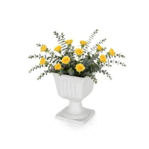 VASO TAÇA QUADRADO PEQUENO BRANCO (12PÇS)-INJEPLASTEC