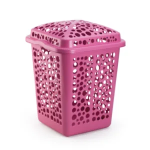 CESTO TELADO MAX 80LTS ROSA (3PÇS)-INJEPLASTEC
