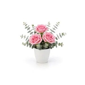 VASO RATTAN M3 REDONDO BRANCO (12PÇS)-INJEPLASTEC