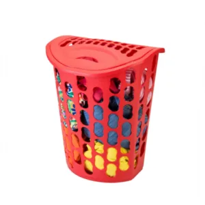 CESTO TELADO RETANGULAR 40LTS VERMELHO (6PÇS)-INJEPLASTEC