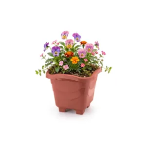 VASO QUADRADO MINI TELHA 0,55LTS (12PÇS)-INJEPLASTEC
