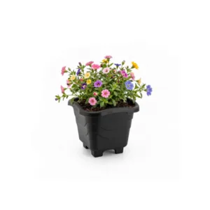 VASO QUADRADO MINI PRETO 0,55LTS (12PÇS)-INJEPLASTEC