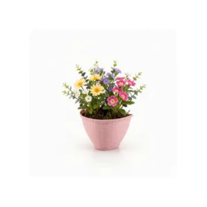 VASINHO DE PAREDE RATTAN COLOR (12PÇS)-INJEPLASTEC