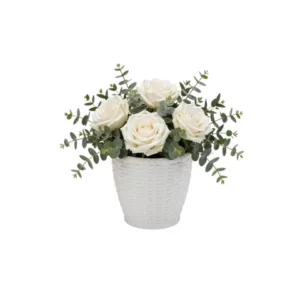 VASO RATTAN M2 RED.BRANCO (12PÇS)-INJEPLASTEC