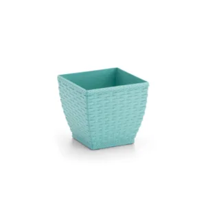 VASO CACHEPO RATTAN MINI QUAD.COLOR (12PÇS)-INJEPLASTEC