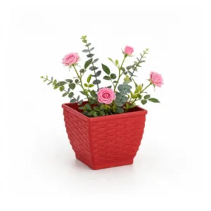 VASO CACHEPO RATTAN M2 QUAD.COLOR (12PÇS)-INJEPLASTEC